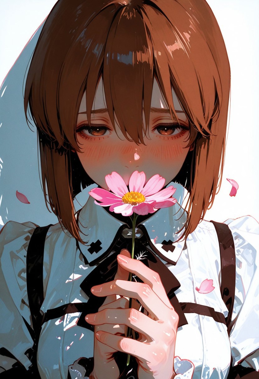 花掩朱唇：萩原雪穗的纯白偶像之吻