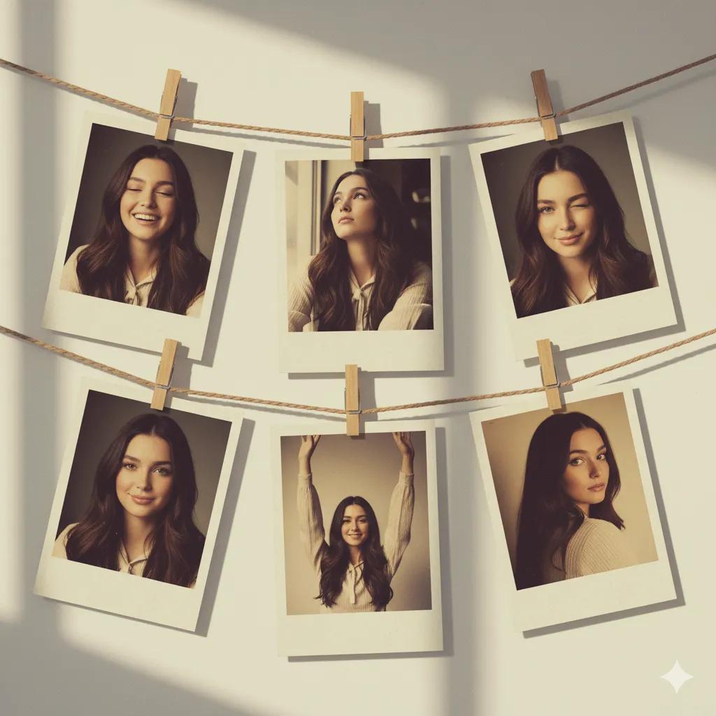 复古宝丽来：温馨记忆的拼贴画廊