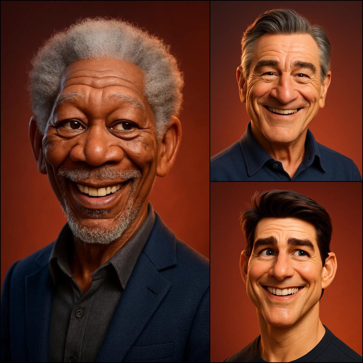 皮克斯风三维肖像：夸张萌趣，光影温情