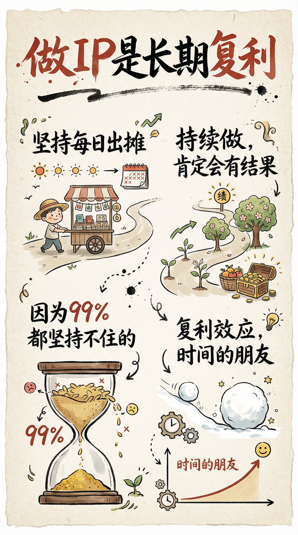 日复一日的坚持：IP复利之道